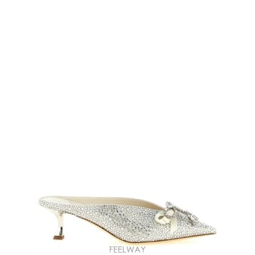 Jimmy Choo 26SS ������ Heeled �� Auria AURIAMULE50BTNIVORYCRYSTAL TP570480226SS ������ Heeled �� Auria AURIAMULE50BTNIVORYCRYSTAL