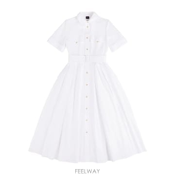 26SS FAY 코튼 드레스 N8WE352603SZDHB001 TP571730030