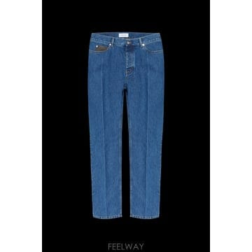 Ferragamo ����䷹ ��󰡸� Jeans with tapered legs 145186P790468MEDIUMBLUE TP����䷹ ��󰡸� Jeans with tapered legs 145186P79046