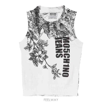 25SS 모스키노 진 탑 Smanicato In 니트 251K1088132001002 TP575748909