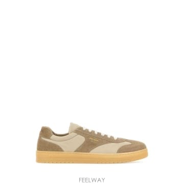 26SS 프라다 베이지 suede e Re Nylon 스니커즈 2EE464FG000D7RF0F24 TP574