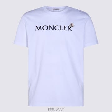 26SS Moncler T 셔츠 with flocked 로고 K20918C000368390T001 TP572