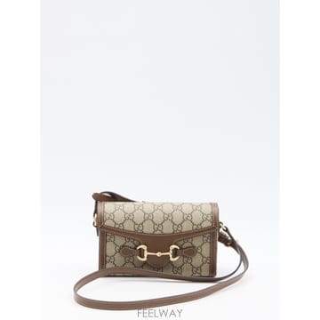 GUCCI 26SS ���� GG Supreme fabric Horsebit 1955 ũ�ν��ٵ� �� 69929692TCG826SS ���� GG Supreme fabric Horsebit 1955 ũ�ν��ٵ� 