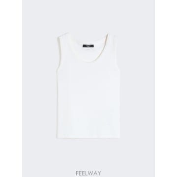 Max Mara 26SS �������� ž in cotone stretch   BIANCO WE5941016206001 TP57626SS �������� ž in cotone stretch   BIANCO WE59410162