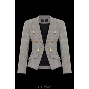 Balmain 26SS Balmain Checked pattern �������� GF1SM340WD31EAB TP5741476126SS Balmain Checked pattern �������� GF1SM340WD31EAB 