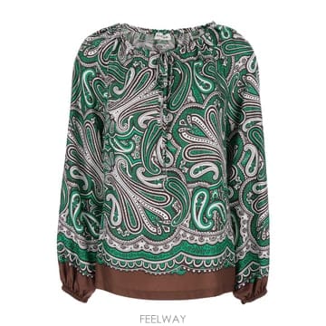 | Other Brand | PAROSH �׸� ��ũ ����콺 With �� Puffed Sleeves �� All Over ����Ʈ ���� D3PAROSH �׸� ��ũ ����콺 With �� Puffed Sleeves �� Al