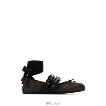 Miu Miu 26SS �̿�̿� ��ũ ���� ���� ballerinas 5F466AFG0053ZLVF0003 TP57718426SS �̿�̿� ��ũ ���� ���� ballerinas 5F466AFG0053