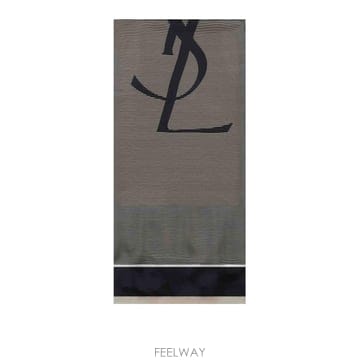 Saint Laurent 26FW ���ζ� Cassandre striped ��ũ charmeuse stole, ���̺� ���̺��� 822126FW ���ζ� Cassandre striped ��ũ charmeuse stole, ��