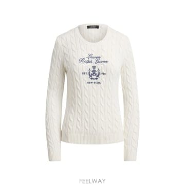 Ralph Lauren 26SS ���� �η� RINETT �� SLEEVE PULLOVER 200P03508003WHITE TP575926SS ���� �η� RINETT �� SLEEVE PULLOVER 200P03508003W
