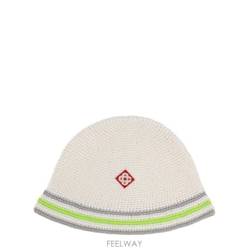 26SS CASABLANCA 니트 모자 WITH 로고 ASP26모자10801GREEN TP575976219