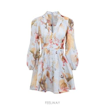 Zimmermann 25FW ���Ӹ� 5147DSS253 5147DSS253LIGHTBLUEPALMFLORAL TP5721238625FW ���Ӹ� 5147DSS253 5147DSS253LIGHTBLUEPALMFLORAL T