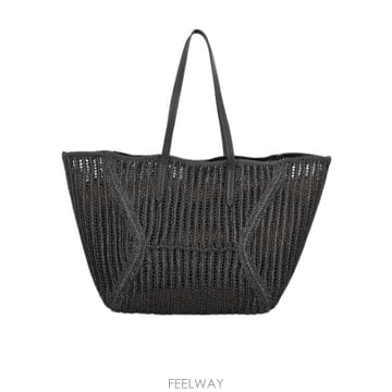 26SS 브루넬로 쿠치넬리 Handwoven raffia  레더 handles  Spacious, 오픈 de