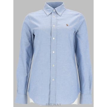 Ralph Lauren ���� ���� �η� CAMICIA IN COTONE CON �ΰ� 211941520001BSRBLUE TP5768���� ���� �η� CAMICIA IN COTONE CON �ΰ� 211941520001