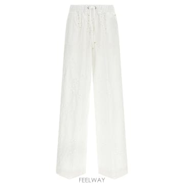 26SS 에르노 Trousers with broderie anglaise detailing PT000221D