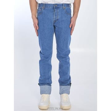 GUCCI 26SS ���� Jeans with rolled �� legs 796483XDC6Y4447 TP57212323426SS ���� Jeans with rolled �� legs 796483XDC6Y4447 TP