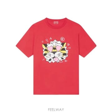26SS KENZO Wild Tiger T 셔츠 FG55TS4034SG22 TP570474976