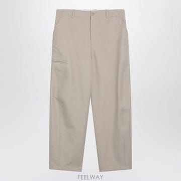지방시 베이지 코튼 트라우저 BM51NE16AW-250