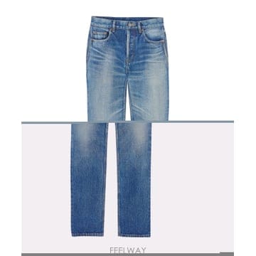 Saint Laurent ���ζ� Straight ���� ���� Jeans 827965Y35AY5105 TP573330462���ζ� Straight ���� ���� Jeans 827965Y35AY5105 TP5733