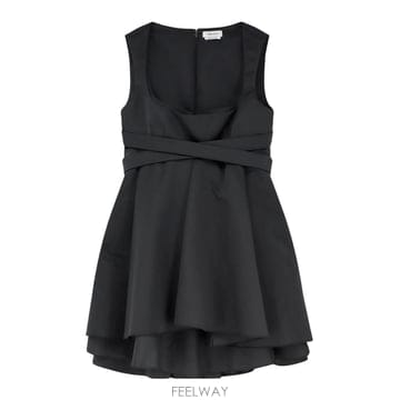 26SS 알렉산더 맥퀸 Sleeveless 쇼트 드레스 857955QEAED1000 TP573330260