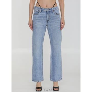 Alexander Wang 24FW �˷������ Prestyle Diamante Charm Jeans 4DC3244408471A TP5724FW �˷������ Prestyle Diamante Charm Jeans 4DC32444