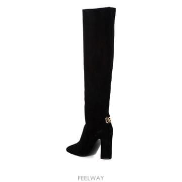 Dolce&Gabbana 26SS ��ü�ذ��ٳ� CHAIN DETAIL SUEDE KNEE HIGH ���� CU1218A12758099926SS ��ü�ذ��ٳ� CHAIN DETAIL SUEDE KNEE HIGH ���� CU