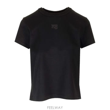 26SS 알렉산더왕 블랙 코튼 T 셔츠 4CC3241521001 TP571827151