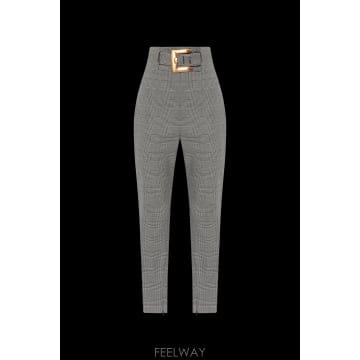 26SS Balmain Houndstooth pattern trousers GF1PL025WD31EAB TP