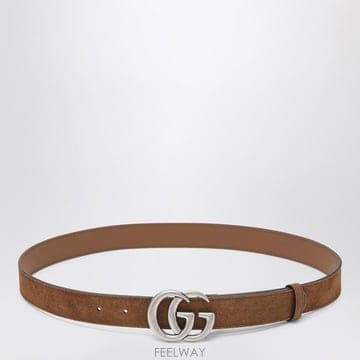 GUCCI 26SS ���� Hazelnut suede ��Ʈ with GG Marmont buckle 414516CA00G26SS ���� Hazelnut suede ��Ʈ with GG Marmont buckle 4