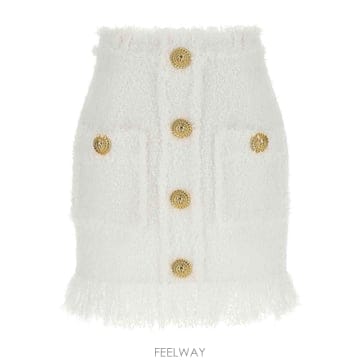 Balmain 24FW Balmain Button Tweed ��ĿƮ DF1LBA20XC670FA TP57182699624FW Balmain Button Tweed ��ĿƮ DF1LBA20XC670FA TP571
