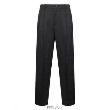 골든구스 골든구스 블랙 loose 핏 pleated trousers GMP01508P00117090100 T
