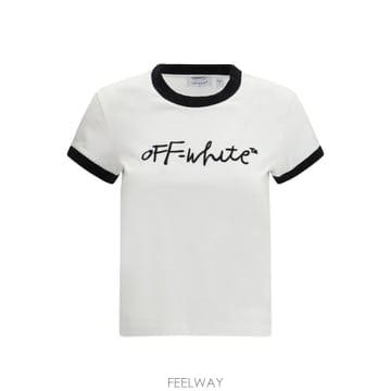 26SS Off 화이트 Off 화이트 T Shirts 2AA112S26JER001W102 TP57707075