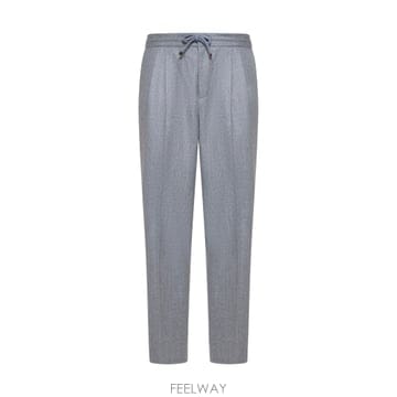 26FW 브루넬로 쿠치넬리 Leisure 핏 trousers in virgin 울 flannel ME226E