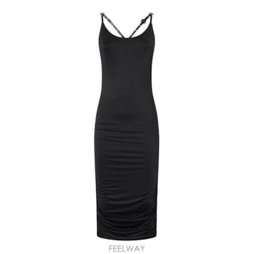 26SS 핀코 미디 Sheath 드레스 With Crisscross Straps 106953A3C1Z99 T