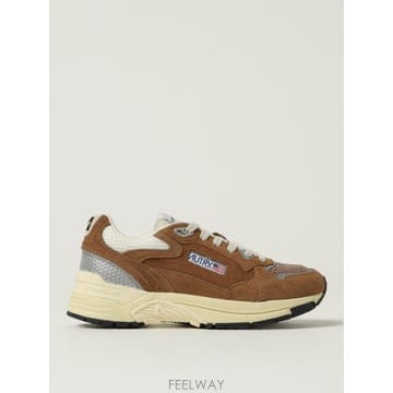 Autry Hyperway 로우 Suede Mesh Cigar Silv HYLWUM04 TP572223268