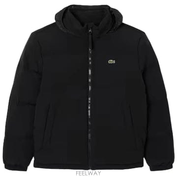 LACOSTE LACOSTE PIUMINO UOMO CAPPUCCIO RIPIEGABILE BH5154NERO TP5757LACOSTE PIUMINO UOMO CAPPUCCIO RIPIEGABILE BH5154NERO 