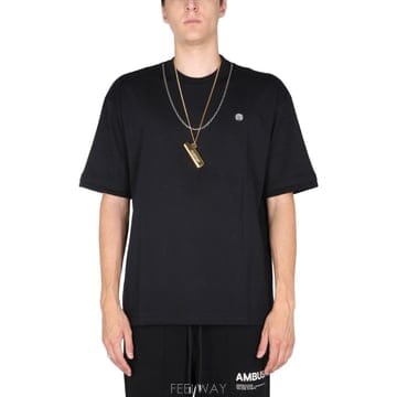 21FW Ambush Chain Collar T 셔츠 in 블랙 BMAA010F21JER0011003 TP5