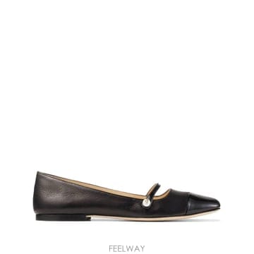 Jimmy Choo 25FW ������ Elisa ballet flats ELISAFLATPTZBLACKBLACK TP573211625FW ������ Elisa ballet flats ELISAFLATPTZBLACKBLACK 