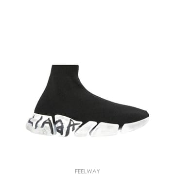 26SS Balenciaga Speed 2 0 graffiti sock 스니커즈 617196W2DD41091