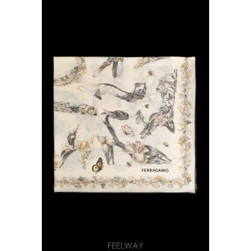 Ferragamo 26FW ����䷹ ��󰡸� ��ũ ��ī�� with floral motif 310245FOEDENSHOE795226FW ����䷹ ��󰡸� ��ũ ��ī�� with floral motif 3