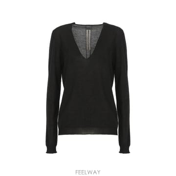 25FW 릭오웬스 MAGLIA V 넥 RP01F6623WS09 TP574703694