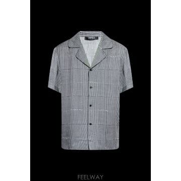 26SS Balmain 셔츠 with a houndstooth pattern GH1HN138VI73EAB T
