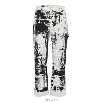 Alexander Mcqueen 24SS �˷���� ���� WORKWEAR JEANS WITH ���� ����Ʈ 781778QYAAZ9080 TP5724SS �˷���� ���� WORKWEAR JEANS WITH ���� ����Ʈ 781
