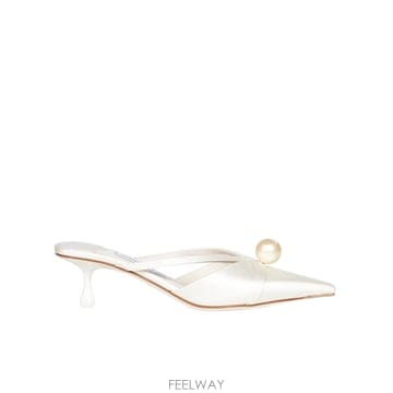 Jimmy Choo 25FW ������ SCARPE CON TACCO SANAMULE50AODIVORYWHITE TP5732108925FW ������ SCARPE CON TACCO SANAMULE50AODIVORYWHITE T