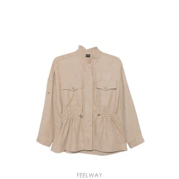 26SS FAY 오버셔츠 in viscose 앤 washed linen NAW04525640ZDSC804 T