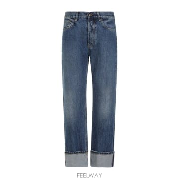 Alexander Mcqueen 24SS �˷���� ���� ���� washed ���� jeans 781770QYAAU4211 TP57182571124SS �˷���� ���� ���� washed ���� jeans 781770QYAAU4