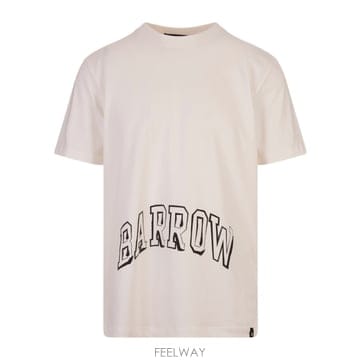 바로우 T 셔츠 로고 화이트