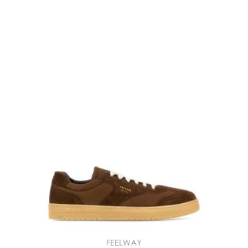 26SS 프라다 브라운 suede e Re Nylon 스니커즈 2EE464FG000D7RF0324 TP574