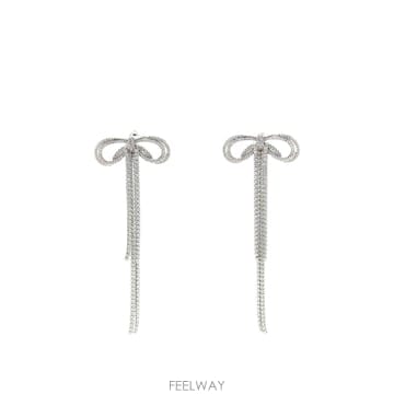 Self Portrait 26FW Self portrait double crystal ���� earrings PF26606E TP57626FW Self portrait double crystal ���� earrings PF2660