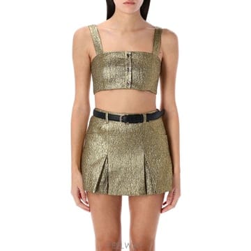Self Portrait 25SS Self portrait METALLIC JACQUARD CROP ž RS25902TGDGOLD T25SS Self portrait METALLIC JACQUARD CROP ž RS25902TG
