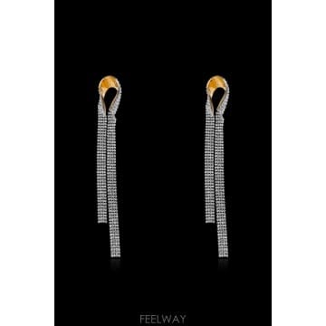 Lanvin 26FW Lanvin �� clip on earrings with shimmering ũ����Ż AWCJFBO426FW Lanvin �� clip on earrings with shimmering ũ����